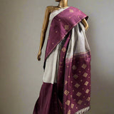 Ranya checked organza korvai kanchipuram silk saree