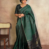 Charita mat weave kanchi silk saree