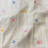 Tussar petit point saree