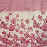 Veena Rose Petals Tussar Saree - Pink