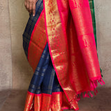 Sumangala Checkered Kanchipuram Silk Saree