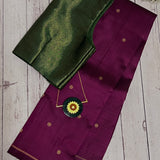Vera Amaranth Purple Kanchipuram Silk Saree