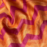 Mishrita Organza Flip Saree - Orange
