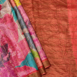 Maya Colorlush Zari Checks Tussar Saree