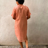 Kota Peach Overlay Dress