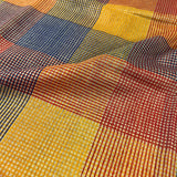 Multicoloured supernet saree