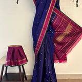 Vera Twin Border Kanchipuram Silk Saree - Violet