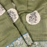 Appliqued Supernet saree
