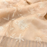 Embroidered organza saree
