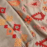 Tushara kutch embroidered grey saree