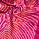 Pink polka dotted chanderi saree