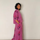 Elements Tulips Relaxed Fit Ikat Shirt - Orchid
