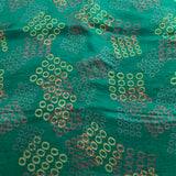 Circular Block Printed Silk Fabric