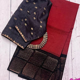 Geometric border Kota doriya saree