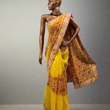Handprinted Supernet Saree