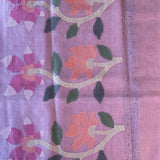 Organza jamdani saree