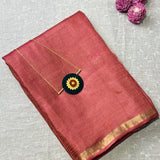 Tussar petit point saree