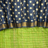 Maya Dot Magic Tussar Saree - Green