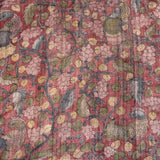 Forest Raga Tussar Kalamkari Saree - Maroon