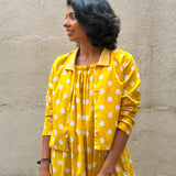 Zephyr Polka Pop Dress - Yellow