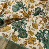 Maya victorian paisley tussar saree