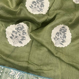 Appliqued Supernet saree
