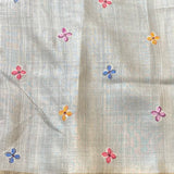 Tussar petit point saree
