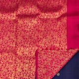 Ranya Vanasingaram Pallu Kanchi Silk Saree - Navy