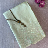 Tussar pitai work saree