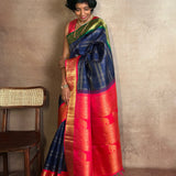 Sumangala Checkered Kanchipuram Silk Saree