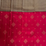 Ranya checked organza korvai kanchipuram silk saree