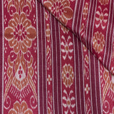 Temple Bordered Tussar Silk Saree - Maroon