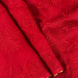 Embroidered organza saree