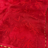 Embroidered organza saree
