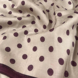 Mila retro polka silk saree