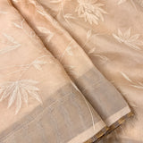 Embroidered organza saree