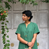 Tropical Blooms Heather Dress - Green