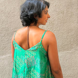 Jugal Hoops Asymmetric Silk Dress