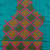 Tussar kutch embroidered blouse piece