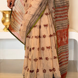 Mishrita Terracotta Petal Kota Saree
