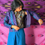 Elements Blueway Reversible Ikat Jacket - Navy