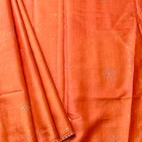 Tussar mukaish work saree