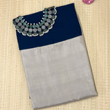 Mishrita Colour Blocked Chiffon Saree