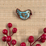 Birds at Play Brooch