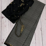 Charita Graphite Kanchipuram Silk Saree