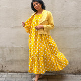 Zephyr Polka Pop Dress - Yellow