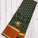 Meera meenakari kanchipuram silk saree