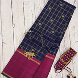 Charita rudraksham kanchipuram silk saree