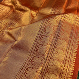 Meera meenakari kanchipuram silk saree