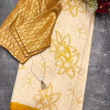 Mila stripe and flowers Kanchipuram silk saree